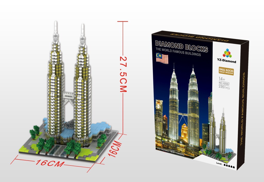 World Famous Architecture Diamond Building Blocks Model Tower Educational Toys