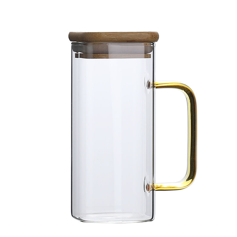 Long island iced tea mug with yellow handle