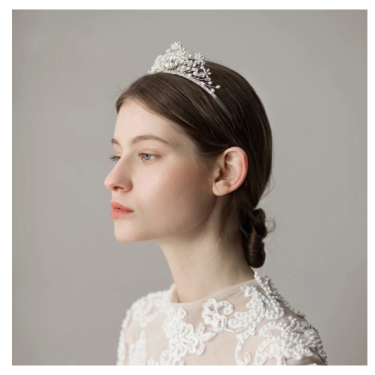Beautiful Snowflake Flower Bridal Crown—4