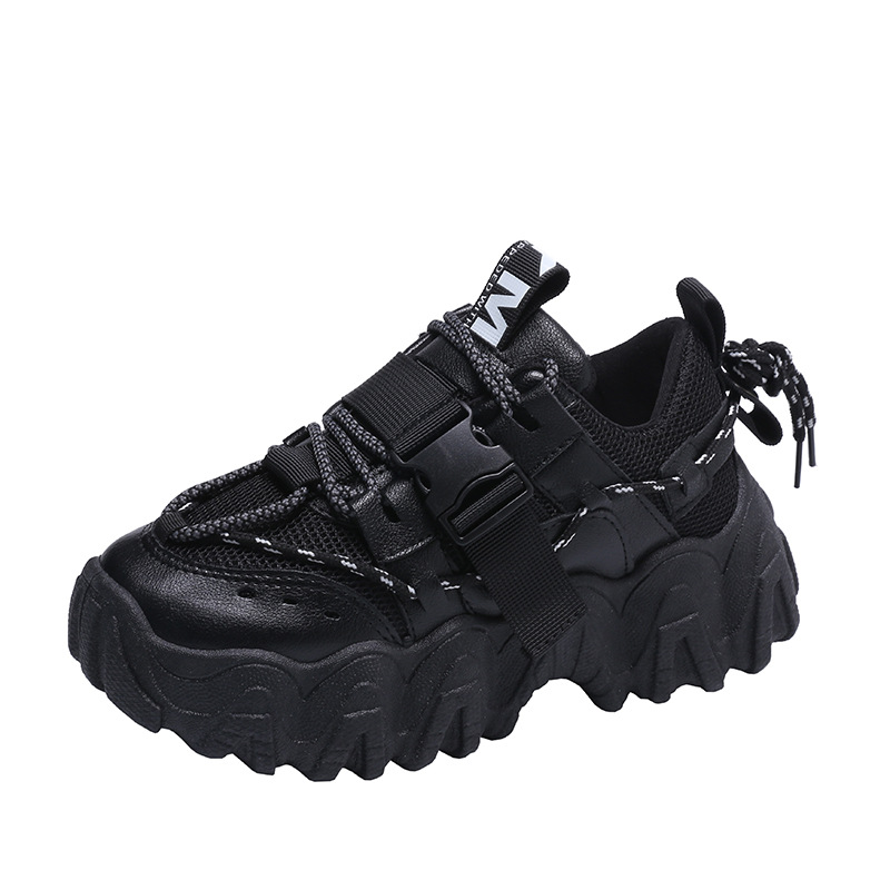 Casual Black Sports Daddy Shoes Women Instagram Fashion Shoes