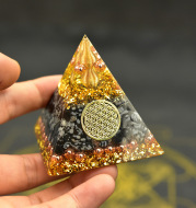 Reiki Orgonite Energy Orgon Pyramid Gathering Fortune Helping Soothe the soul Chakra Resin Decorative Craft Jewelry Cube