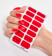 Trendy Nail Polish Film Nail Sticker Waterproof Letter Nail Sticker Full Sticker