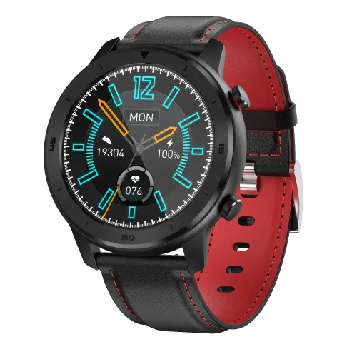 Color: Black red x watchband - DT78 Smart Sports Watch IP68 Waterproof