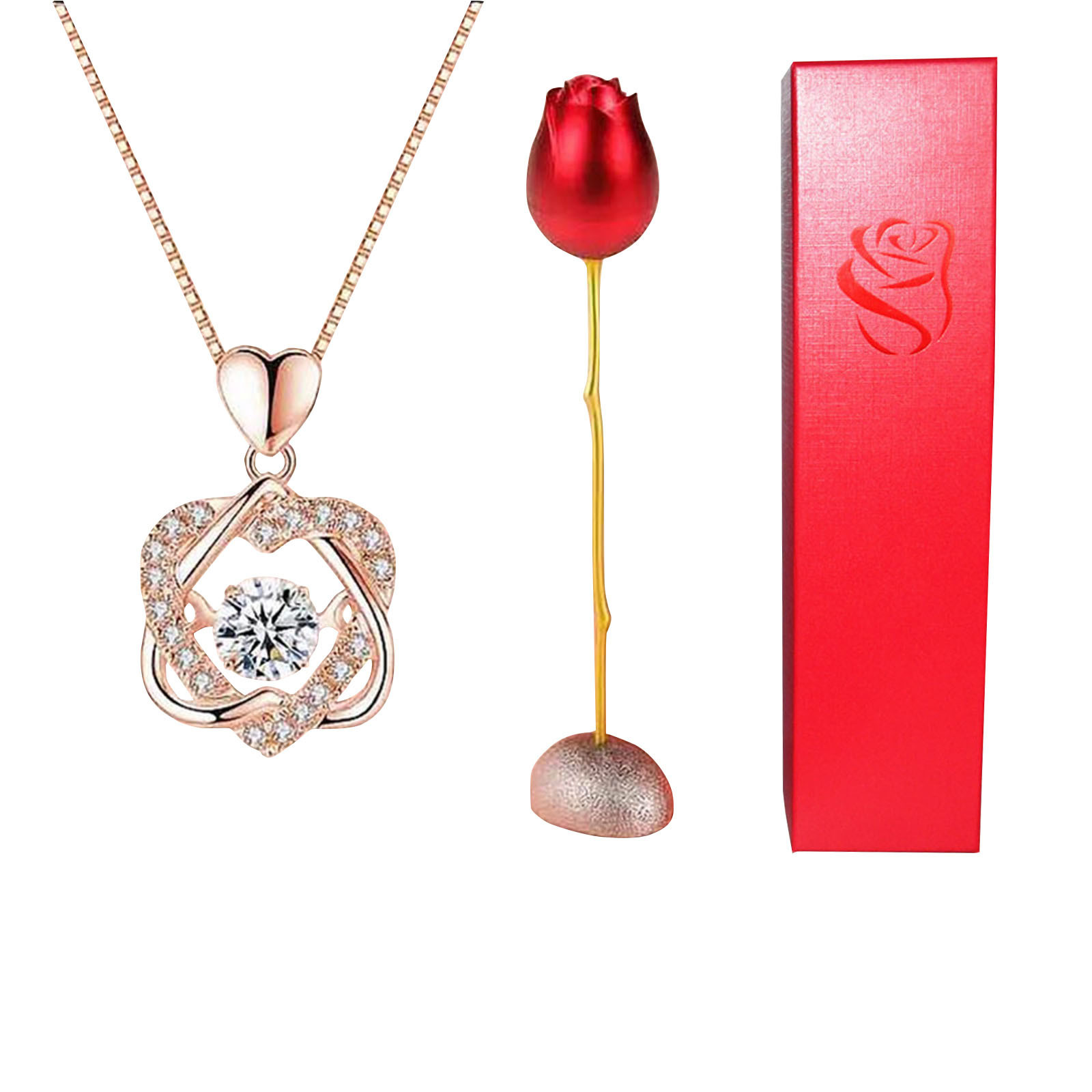 Rose and Pendant Gift Pack 15