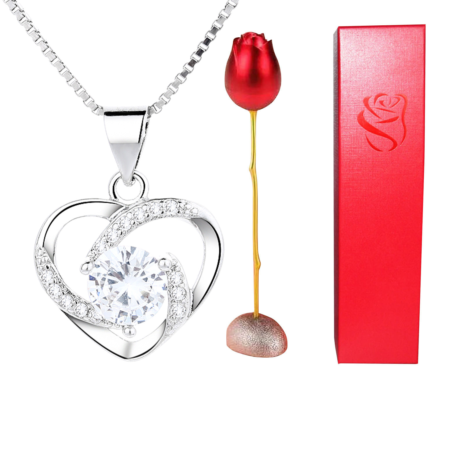 Rose and Pendant Gift Pack 13
