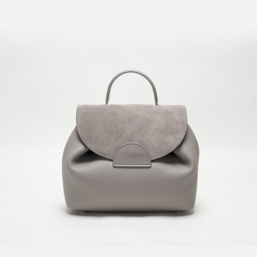 The Head Layer Cowhide Shoulder Bag Soft Leather Bucket Bag—3