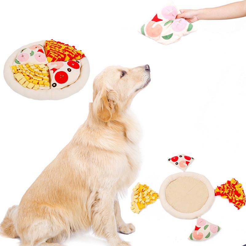 Pizza Hidden Food Sniffing Mat for Dog