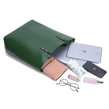 New Tote Bag, Vegetable Tanned Leather, Multifunctional Portable Shoulder Bag, Large-Capacity Leather Handbag—2