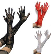 Mesh Jacquard Mittens Wedding Gloves Hotel Ceremonial Ball Gloves