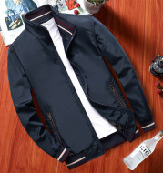 Thin Middle-Aged Men's Autumn Coat Jacket Stand Collar Jacket