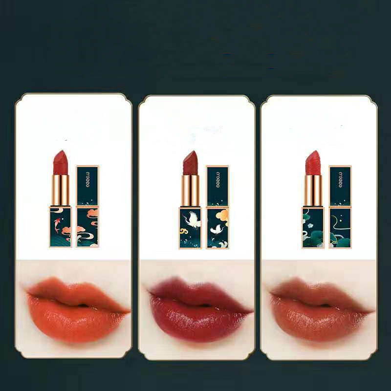 Chinoiserie Eyeshadow Carved Lipstick Set - Makeup Set