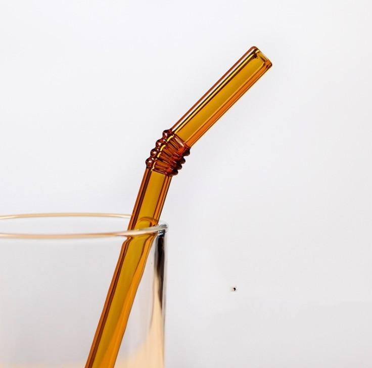 Glassic straws glass straw champagne color