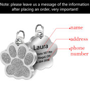 Customized Personality Stainless Steel Bone Dog Id Tag