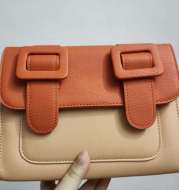 New Color-Blocking Solid Color Ins One-Shoulder Bag
