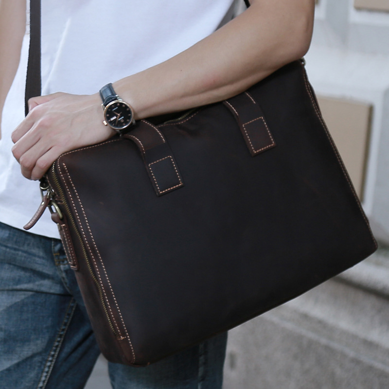 Leather Personality Men's Business Bag