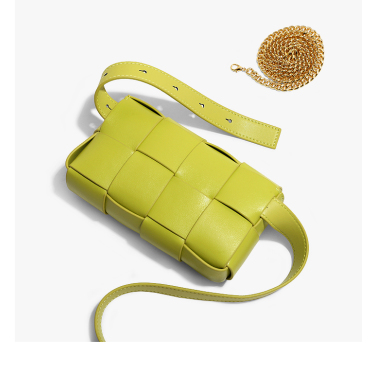 Leather Belt bag Fashion All-match Chest Bag Shoulder Messenger Small Square Bag—1