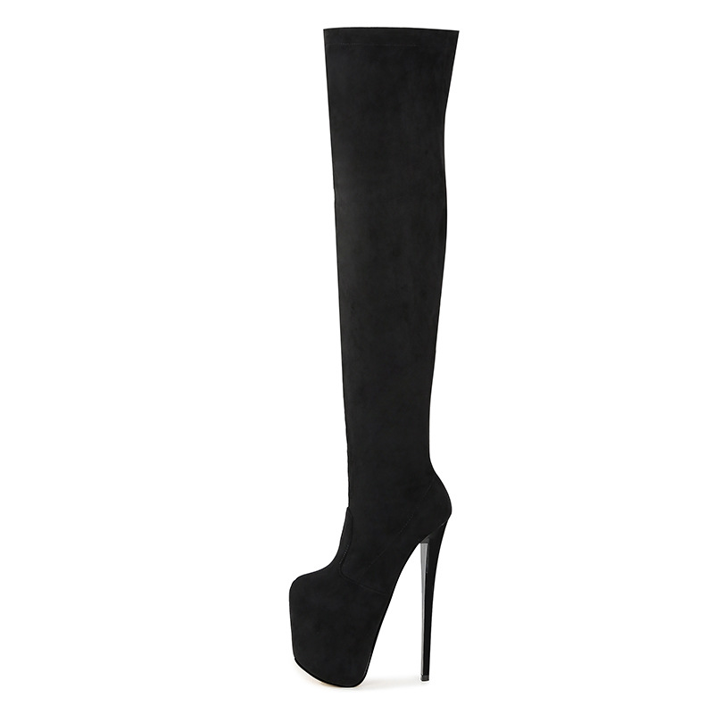 Details about   Sexy Women Stilettos Heel Zip Shoes Pointy Toe Knee High Thigh Boots 44/45/46/47