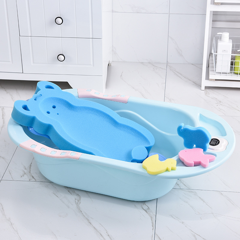  "Versatile Baby Bath Tub Pad with Adjustable Support for Growing Babies."
