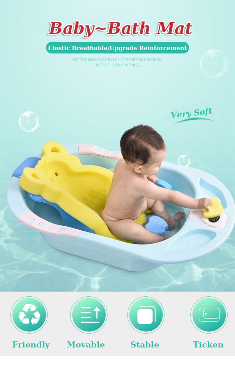 "Soft and Cushioned Baby Bath Tub Pad for Comfortable and Safe Bathing."