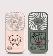 Gaming Mini Videogames Machine Player Mini Summer Handheld Fan Personal Games Console Fan for Office Outdoor Travel