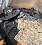 Fashion Children's Leopard Print Short-Sleeved Shirt
