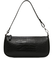 Small Black Bag Texture Shoulder Bag Simple Handbag