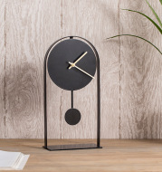 Modern Nordic Italian Style Wrought Iron Desk Clock Ornaments