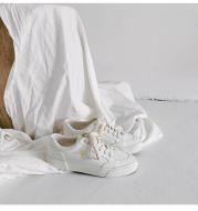 Spring Little White Shoes Women'S 2020 New Little Daisy Canvas Shoes
