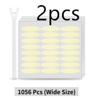 style: Wide 2pcs - Invisible Double Eyelid Stickers