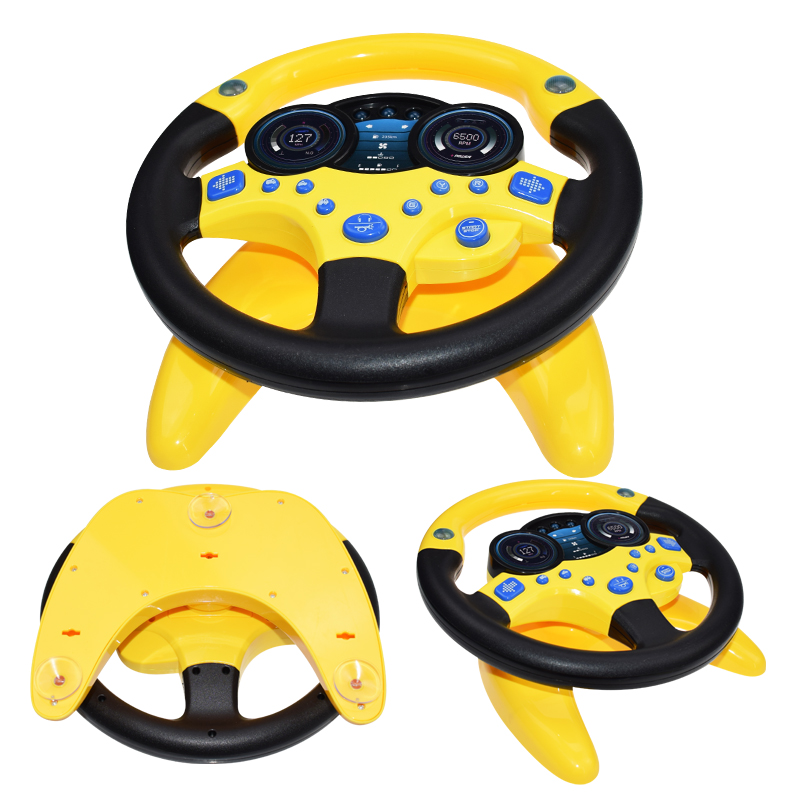 Electric Simulation Steering Wheel Toy with Light Sound Kids Early Education Toy - 57 - Smart and Cool Stuff