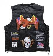 American Harley Vest Leather Vest Men's Motorcycle Vest
