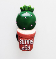 Car Air Outlet Perfume Clip Creative Simulation Potted Cactus Car Air Conditioner Air Outlet Clip Car Decoration