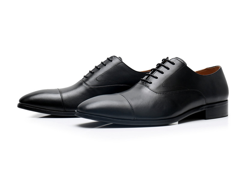 British Leather Shoes For Men With Formal Lace-Up And Low Tops ...