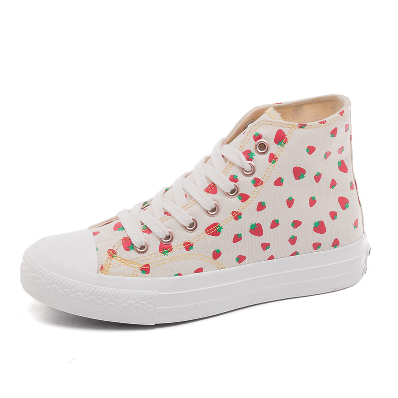 Spring Canvas Strawberry Student Trend Shoes