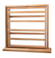 Rotating Solid Wood Earring Rack, Log Jewelry Rack, Ear Thread, Ear Stud Necklace