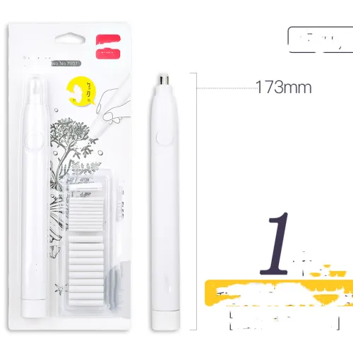 Color: 2style - Deli Electric High Gloss Rubber Eraser Primary School Students