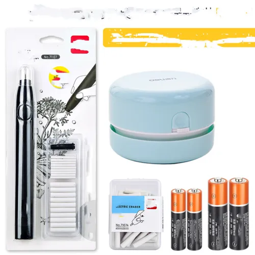 Color: 5style - Deli Electric High Gloss Rubber Eraser Primary School Students