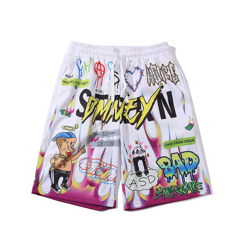 Summer Sports ZZANG Five-Point Pants Shorts Men's Trend Hip-Hop Loose ...