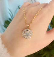 Diamond Pendant Short Clavicle Chain Net Celebrity Fashion