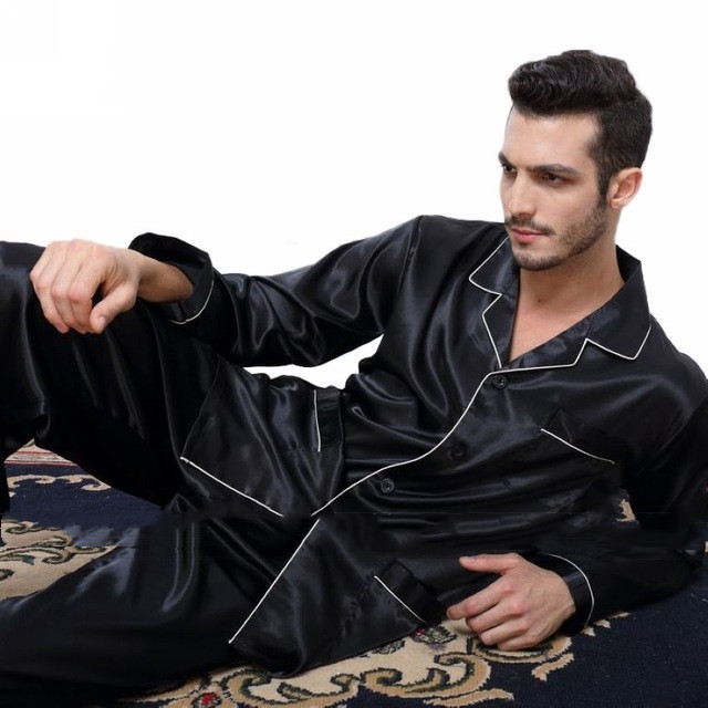 Mens Pajama Set Winter Sleepwear Men Homewear Warm Nightwear ...