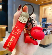 Creative Nordic Style Resin Pony Keychain Female Cute Cartoon Doll Key Chain Bag Pendant Couple Accessories