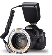 RF-550D LED Macro Ring Flash Camera Fill Light for Nikon Canon Sony SLR Cameras