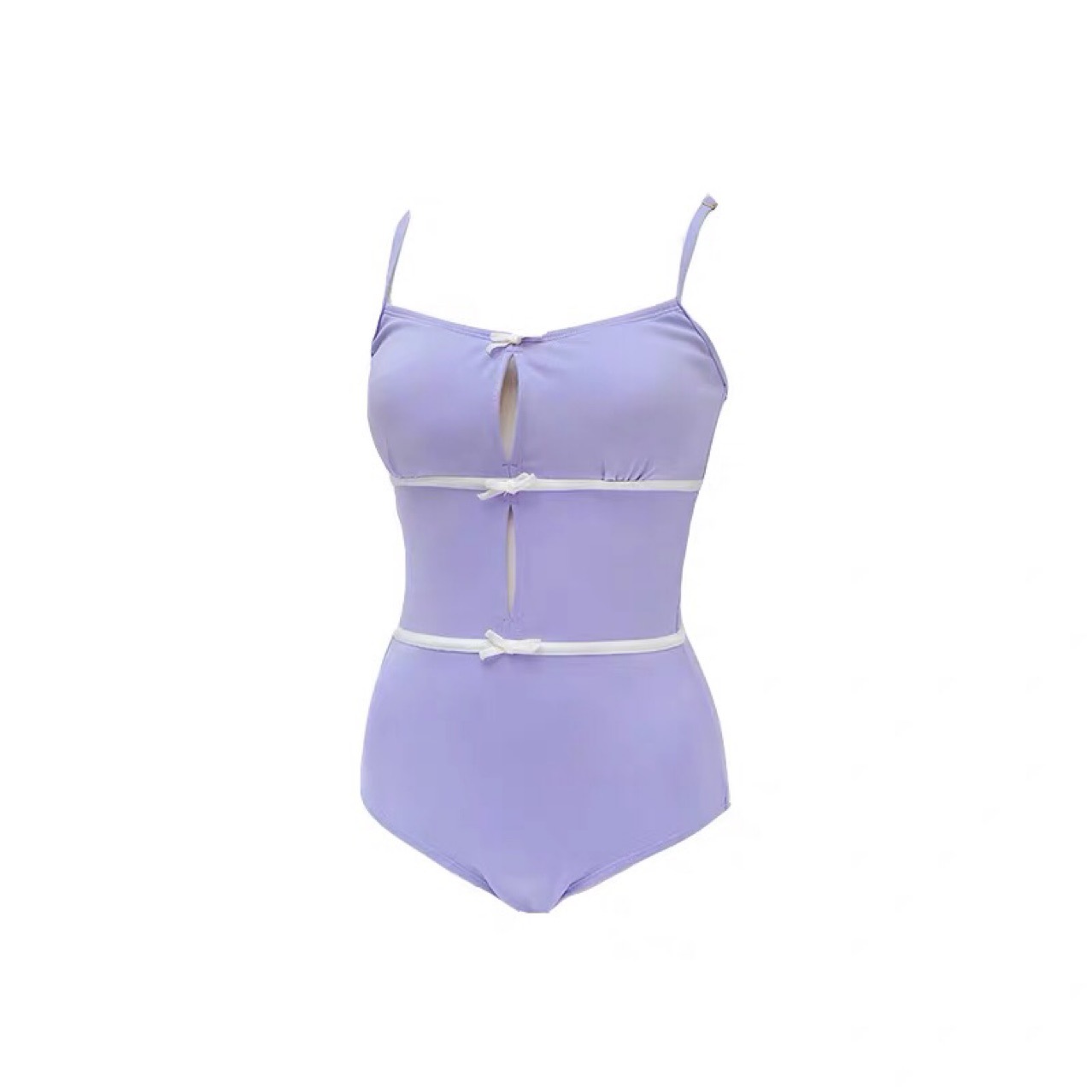 Cute Sweet Girl Purple Onepiece Swimsuit CJdropshipping
