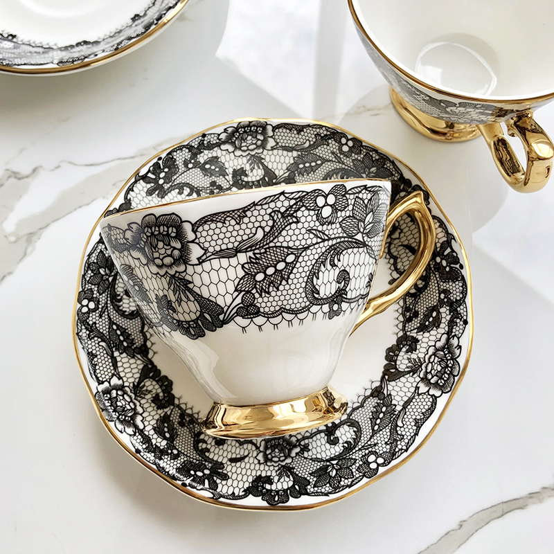 England Luxury Lace Tea Cups CJdropshipping