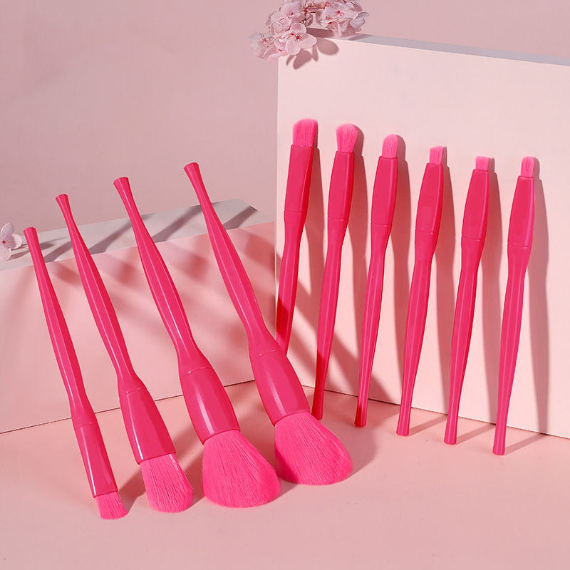 Candy Color 10-Piece Makeup Brush Set for Beauty