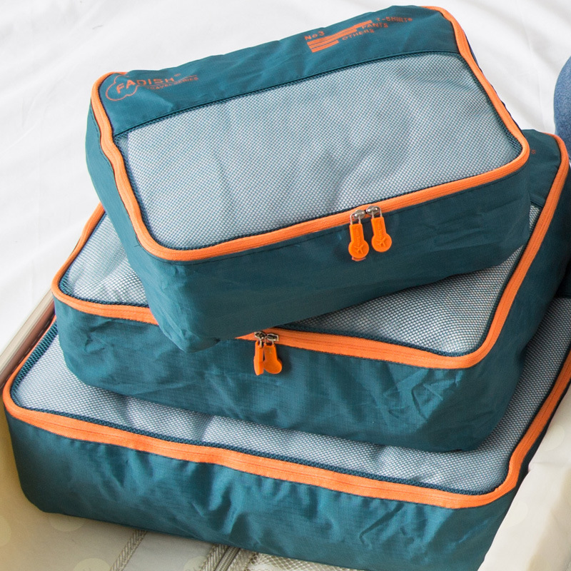 Waterproof Travel Storage Bag 7-Piece Suit, Portable Luggage Organizer Bag, Clothing Storage Bag