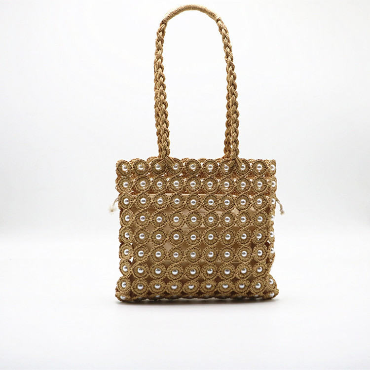 Ladies Woven Pearl Handbags