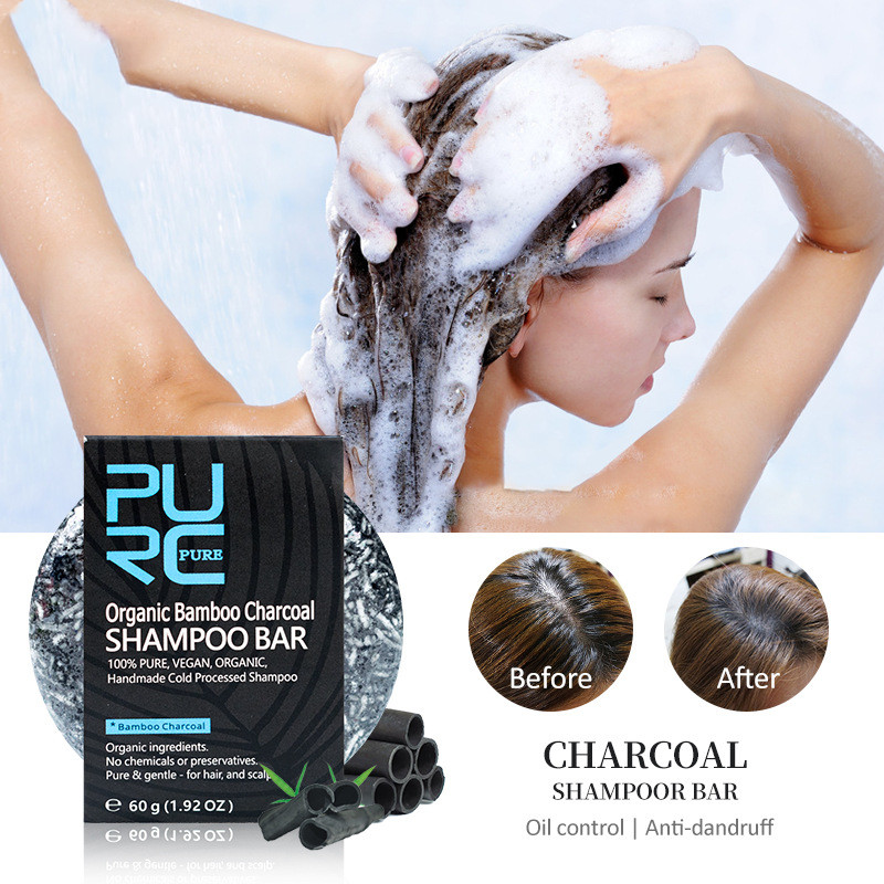 Organic Bamboo Charcoal Shampoo Soap