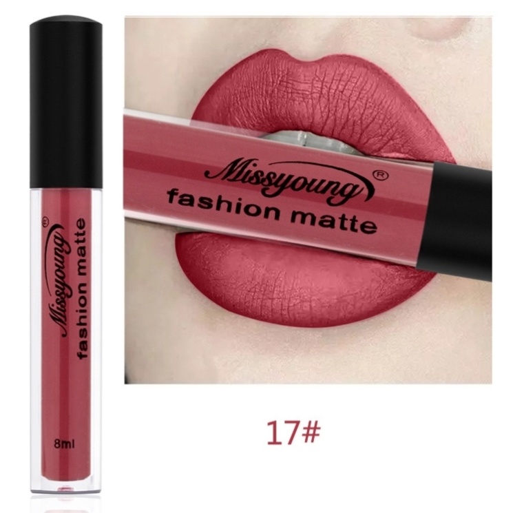 Lip Gloss Liquid Lipstick-Non-Stick Cup Matte Makeup Lipstick