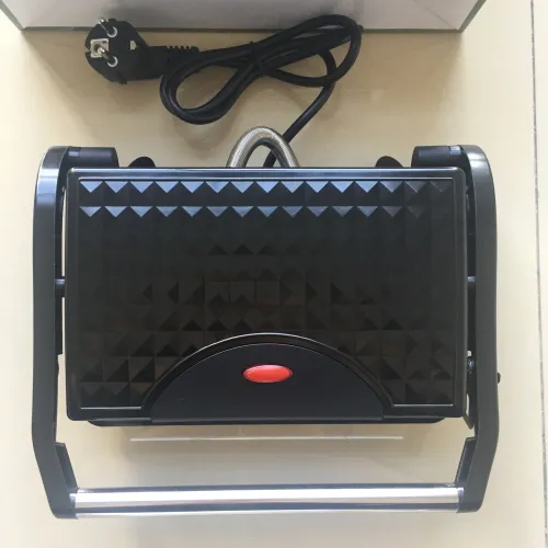 Color: Black, power: UK - Steak Maker Nonstick Electric Grill Smokeless Home Breakfast Making Machine Household Kitchen Cooking